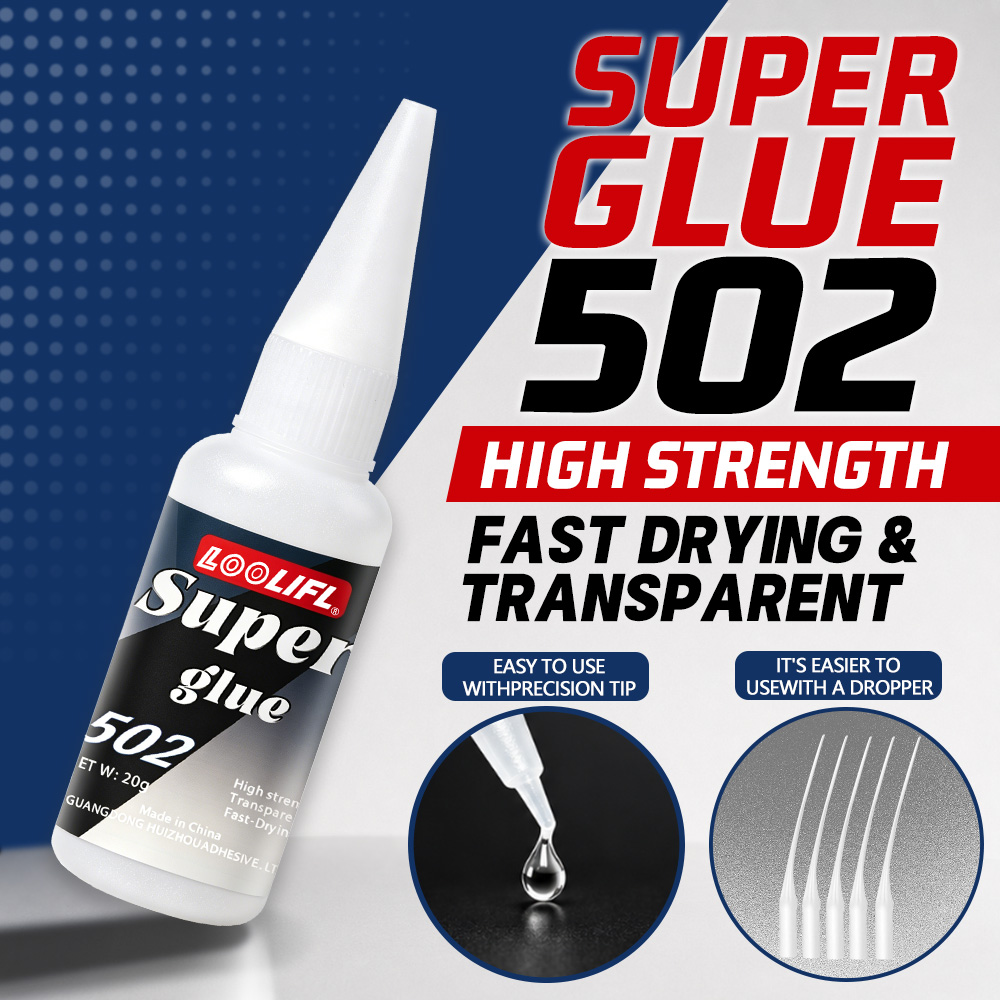Marine Aquarium Glue - Loolifl-502-20Ml Adhésif cyanoacrylate transparent instantané à