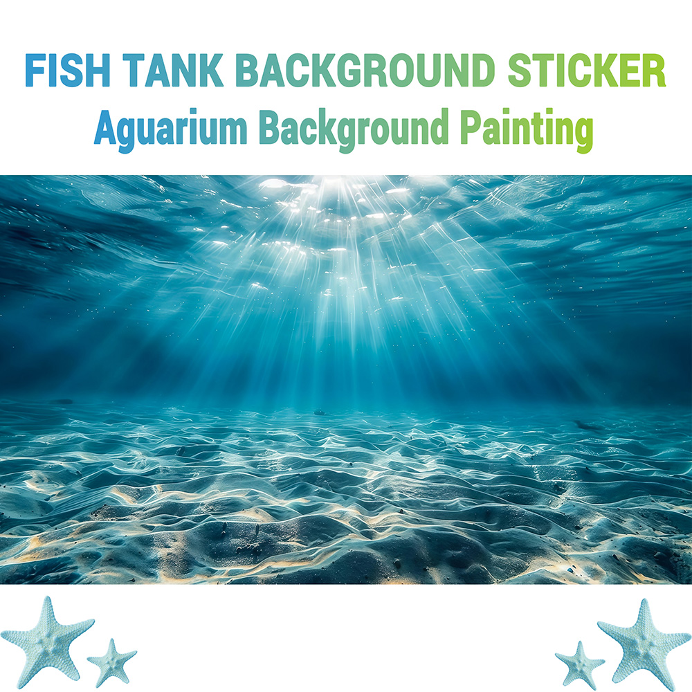 Marine Aquarium Glue - Peinture de fond pour aquarium Blue