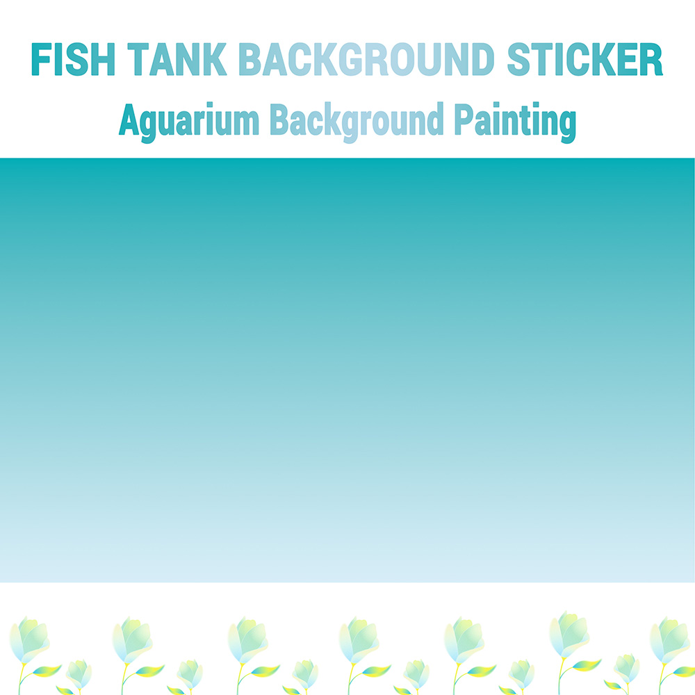 Marine Aquarium Glue - Dégradé bleu et blanc, peinture de