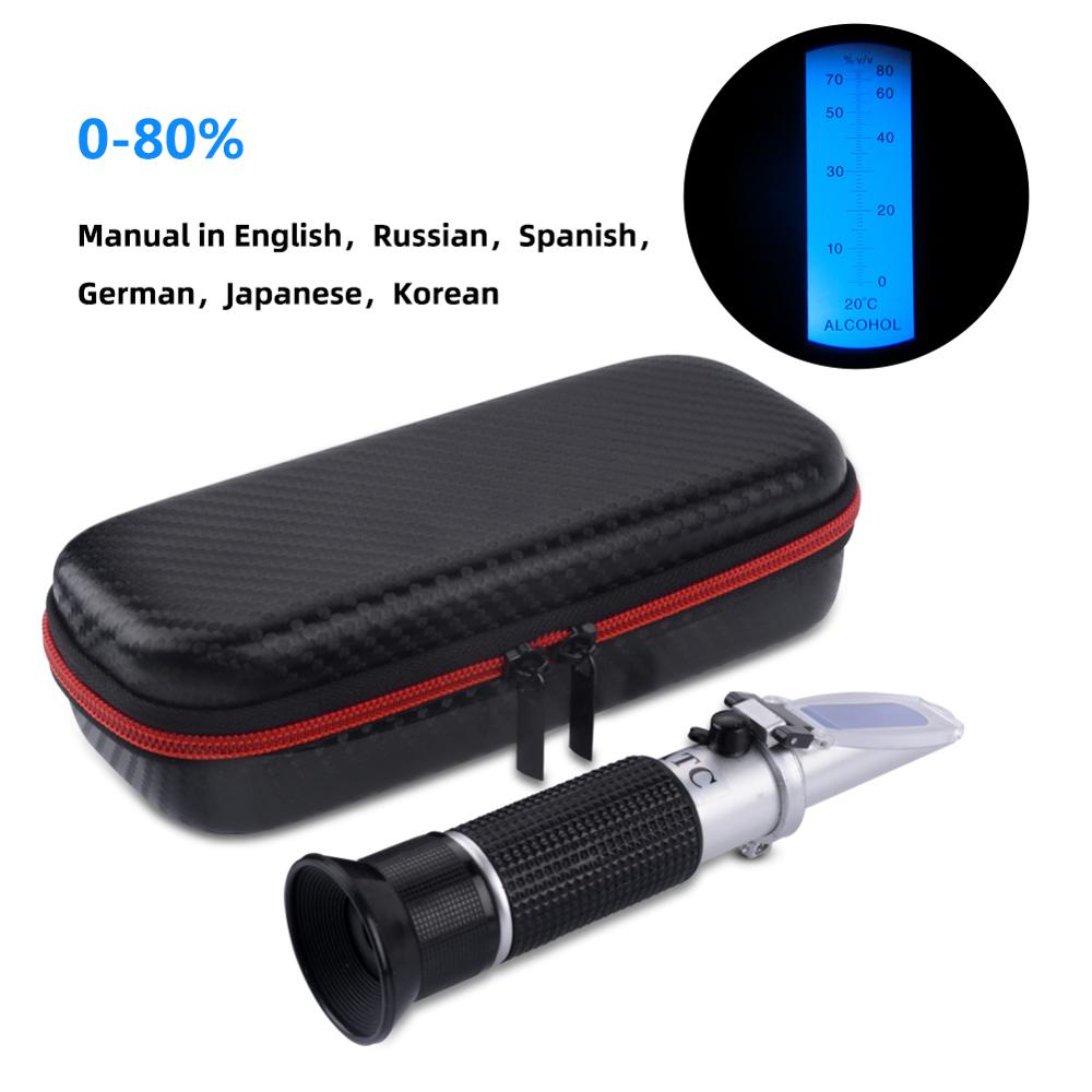 Marine Aquarium Refractometer - Testeur d'alcool à main 0-80%, nouvel