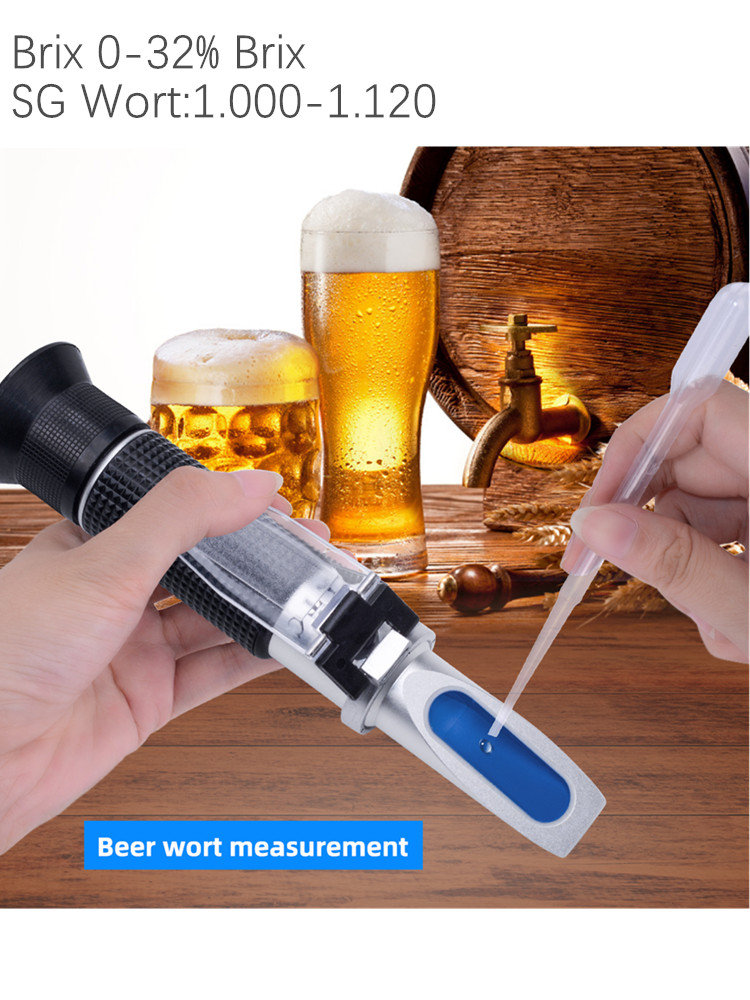 Marine Aquarium Refractometer - Réfractomètre portatif pour bière Brix, compteur