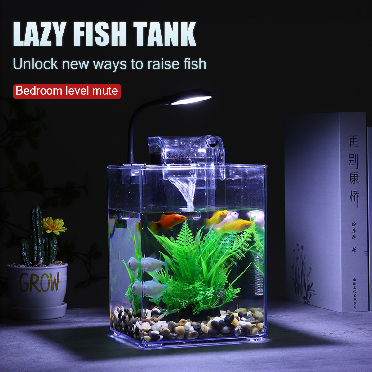 Marine Aquarium With Sump - Ensemble précieux de poisson de bureau