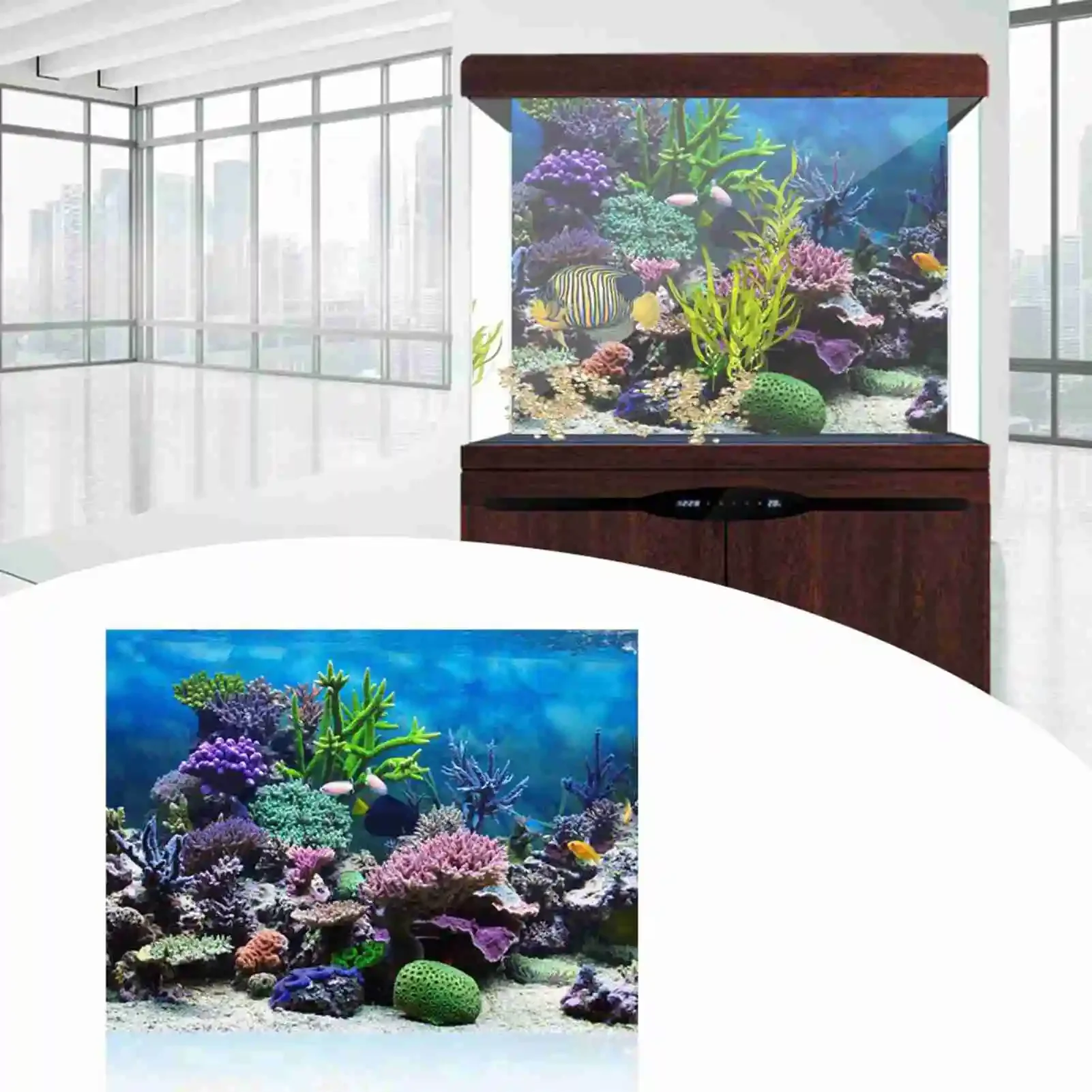 Affiche de paysage d'aquarium  - Marine Aquarium Glue avis et prix