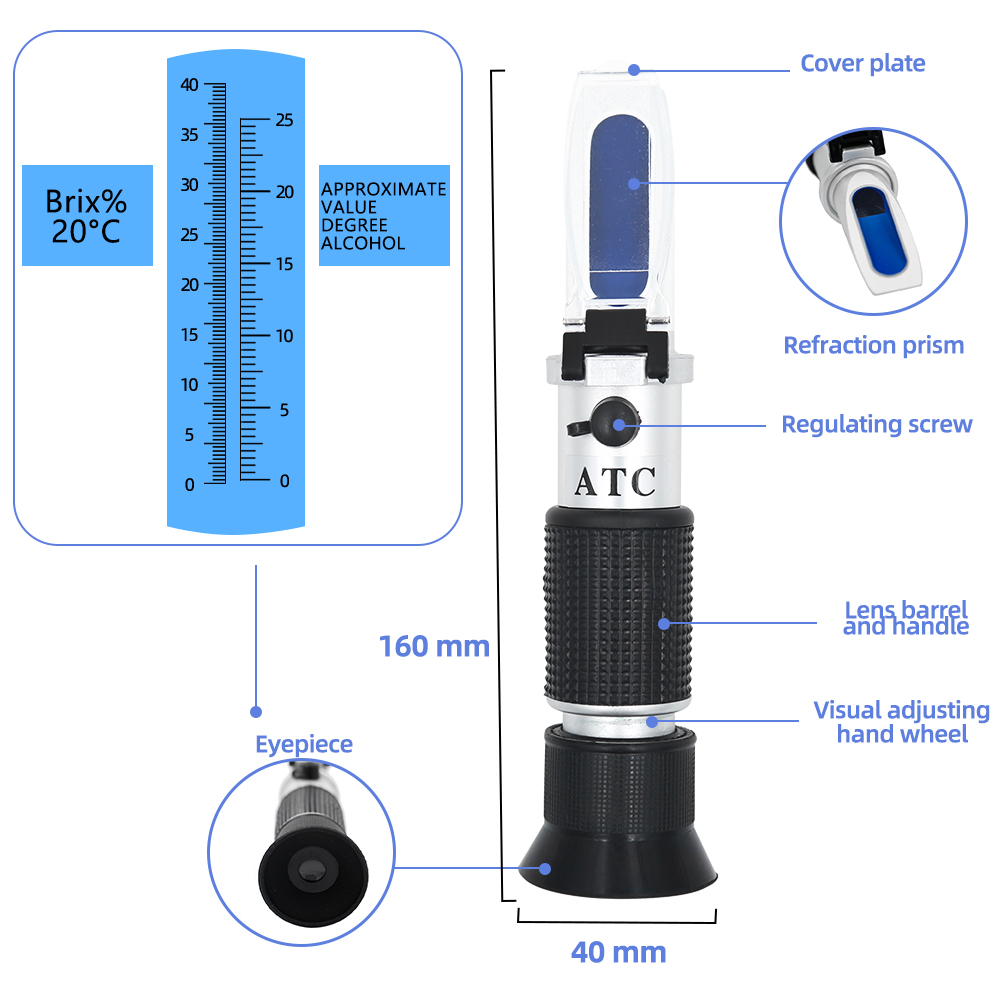 Réfractomètre portatif pour su - Marine Aquarium Refractometer avis et prix