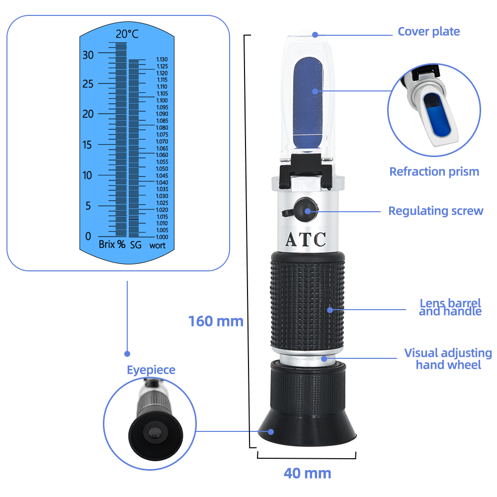 Réfractomètre pour boîte de ve - Marine Aquarium Refractometer avis et prix